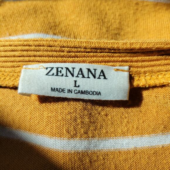 Zenana Women's Large Striped Cardigan - Picture 3 of 4